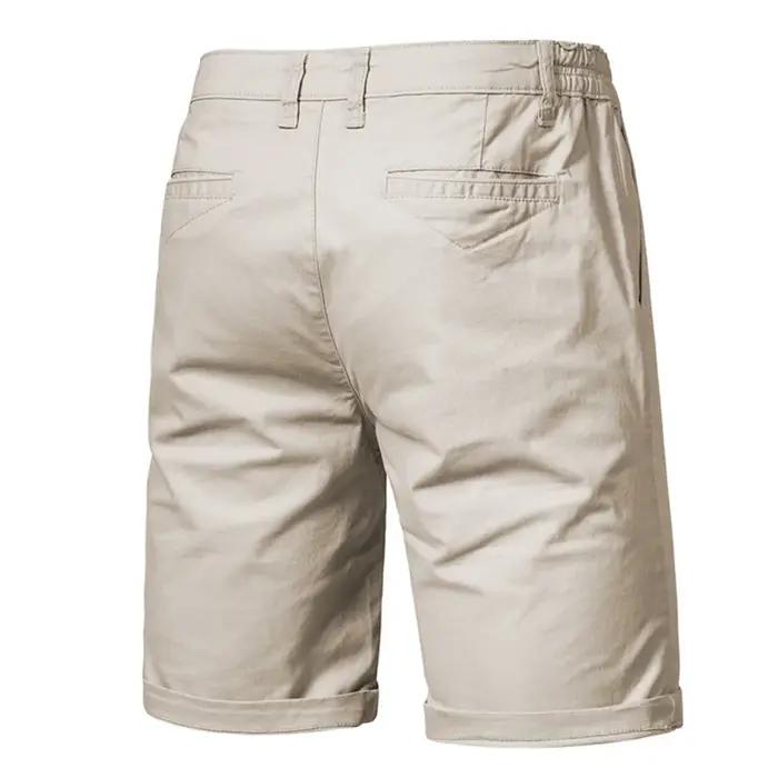 AIOPESON-Short de Plage 100% Coton pour Homme, Vêtement Solide de Haute Qualité, Décontracté, Busine