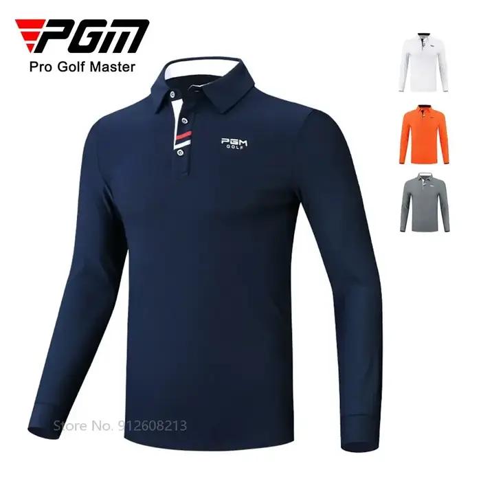 PGM – maillot de Golf à manches longues pour homme, haut chaud et extensible, doux et décontracté, c