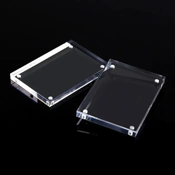 1 Pc cadre Photo Transparent acrylique cadre d'affichage magnétique affiche présentoir 3/5mm pour ch