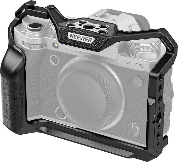 Cage complète pour appareil photo NEEWER compatible avec Fujifilm X-T5, Rig vidéo en aluminium pour