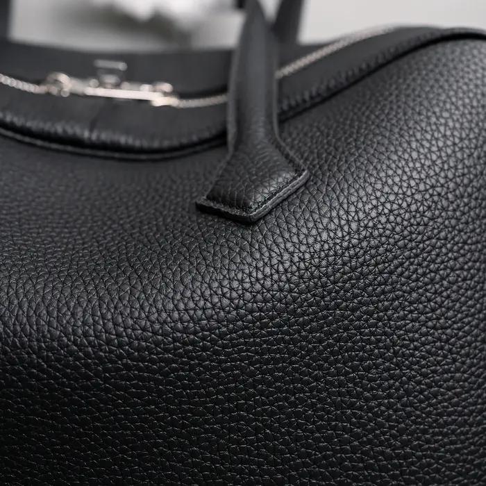 Nouveau Sac à Main en Cuir Véritable 35 cm Grande Capacité en Cuir de Vachette Pleine Fleur pour Fem