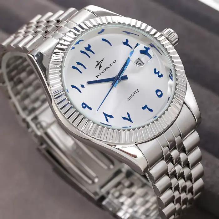 Nouveaux hommes Date montres haut de gamme de luxe calendrier décontracté en acier inoxydable affair